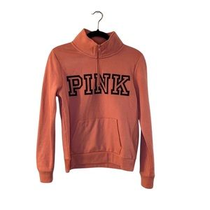 VS pink zip up sweater